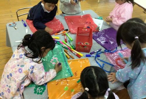 雨の日、５歳児のあそび！