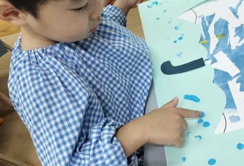 絵の具あそび！