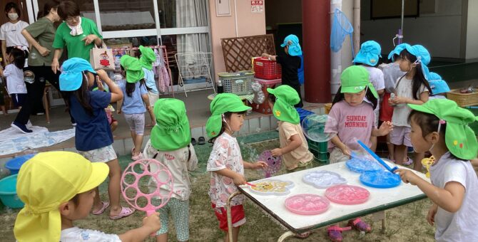 夏休み中の預かり保育の様子