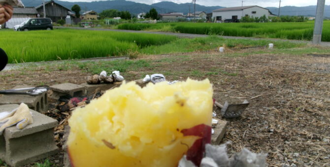 １１月末に予定している「焼き芋大会」に向けて