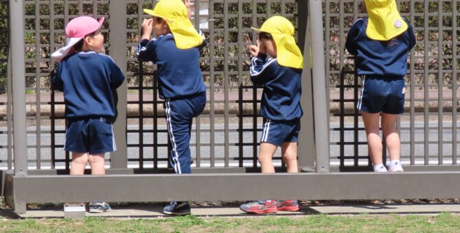 ぽかぽか陽気でかくれんぼ